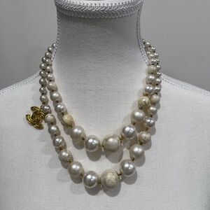 Reworked Chanel faux Pearl vintage necklace